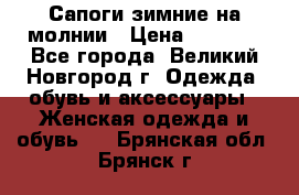 Сапоги зимние на молнии › Цена ­ 5 900 - Все города, Великий Новгород г. Одежда, обувь и аксессуары » Женская одежда и обувь   . Брянская обл.,Брянск г.